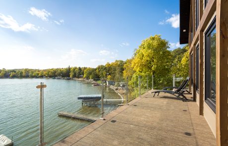 Exterior view of the lake from the deck