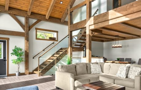 Living room and staircase going upstairs