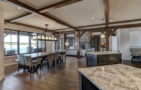 Dining room and living area