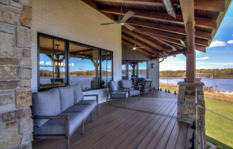 Deck overlooking the lake