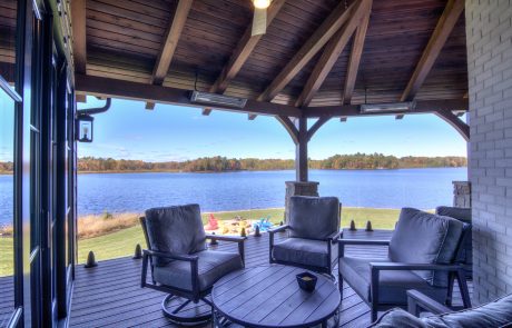 Deck overlooking the lake
